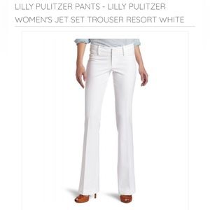 ❤️Lilly Pulitzer NWT Jet Set Resort White Trousers.  Size 12.